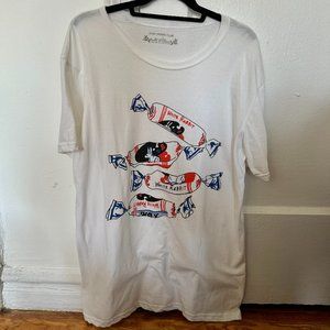 White Rabbit oversized white t-shirt, Size L
